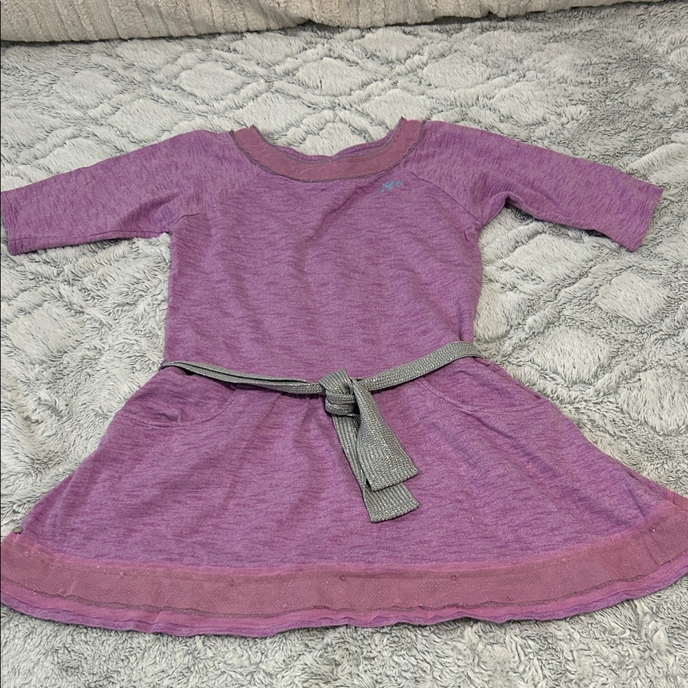 American Girl Lavender Dress with Gray Belt